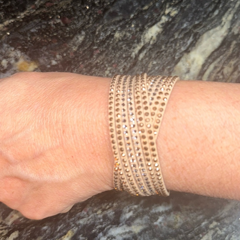 Swarovski Rose Gold Adjustable Bracelet and Choker